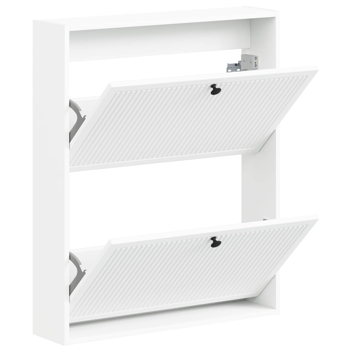 Wandgemonteerde Schoenkast EDE 71 x 17 x 86 cm Bewerkt hout Wit