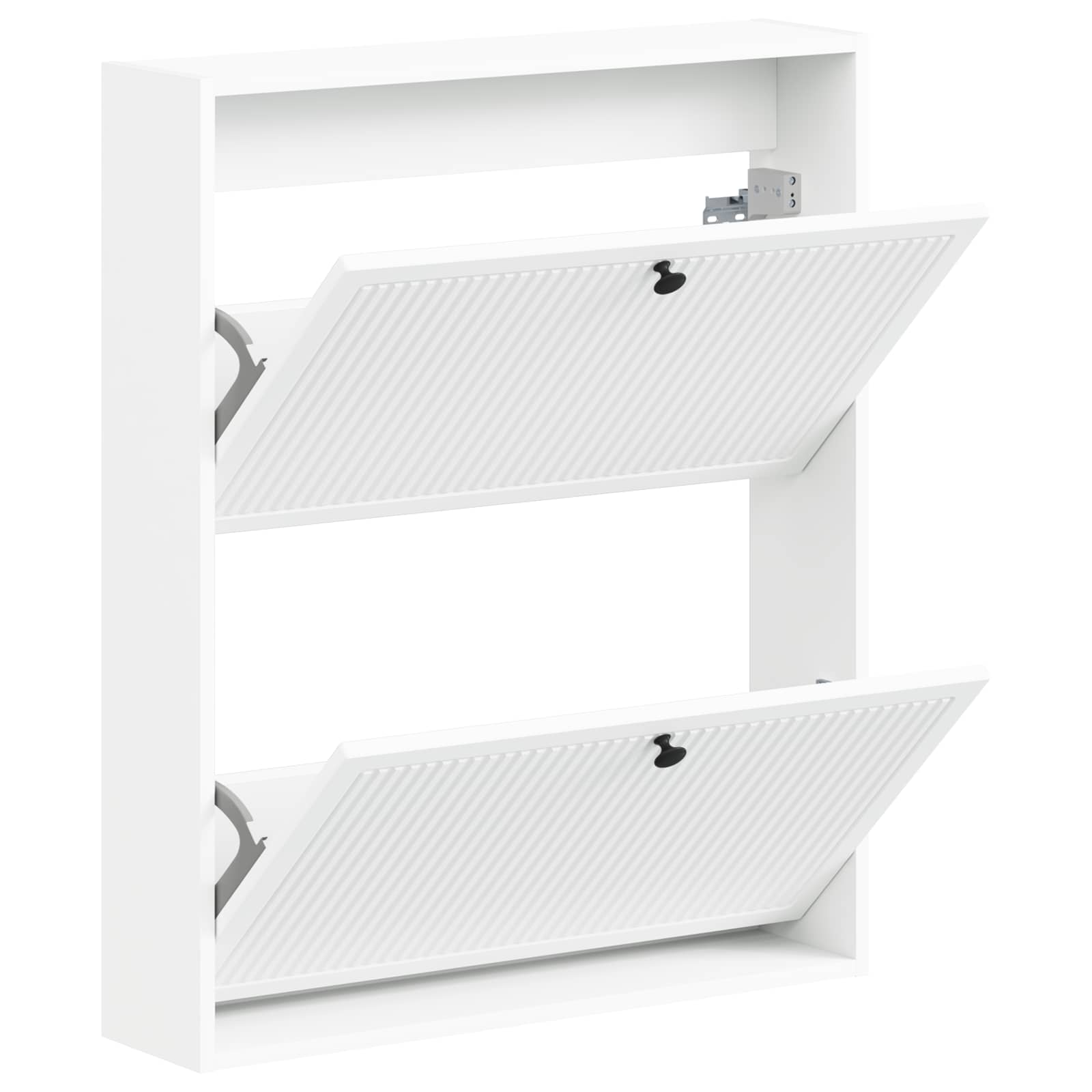 Wandgemonteerde Schoenkast EDE 71 x 17 x 86 cm Bewerkt hout Wit