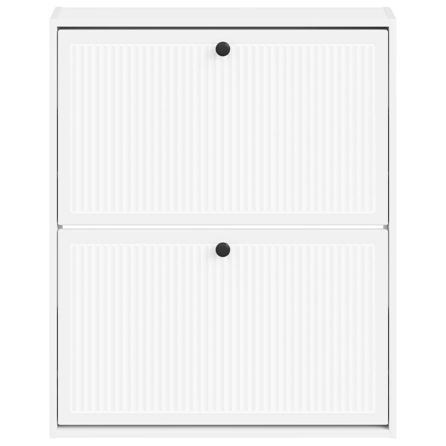 Wandgemonteerde Schoenkast EDE 71 x 17 x 86 cm Bewerkt hout Wit