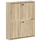 Wandgemonteerde Schoenkast EDE 71 x 17 x 86 cm Bewerkt hout