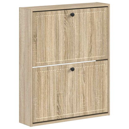 Wandgemonteerde Schoenkast EDE 71 x 17 x 86 cm Bewerkt hout
