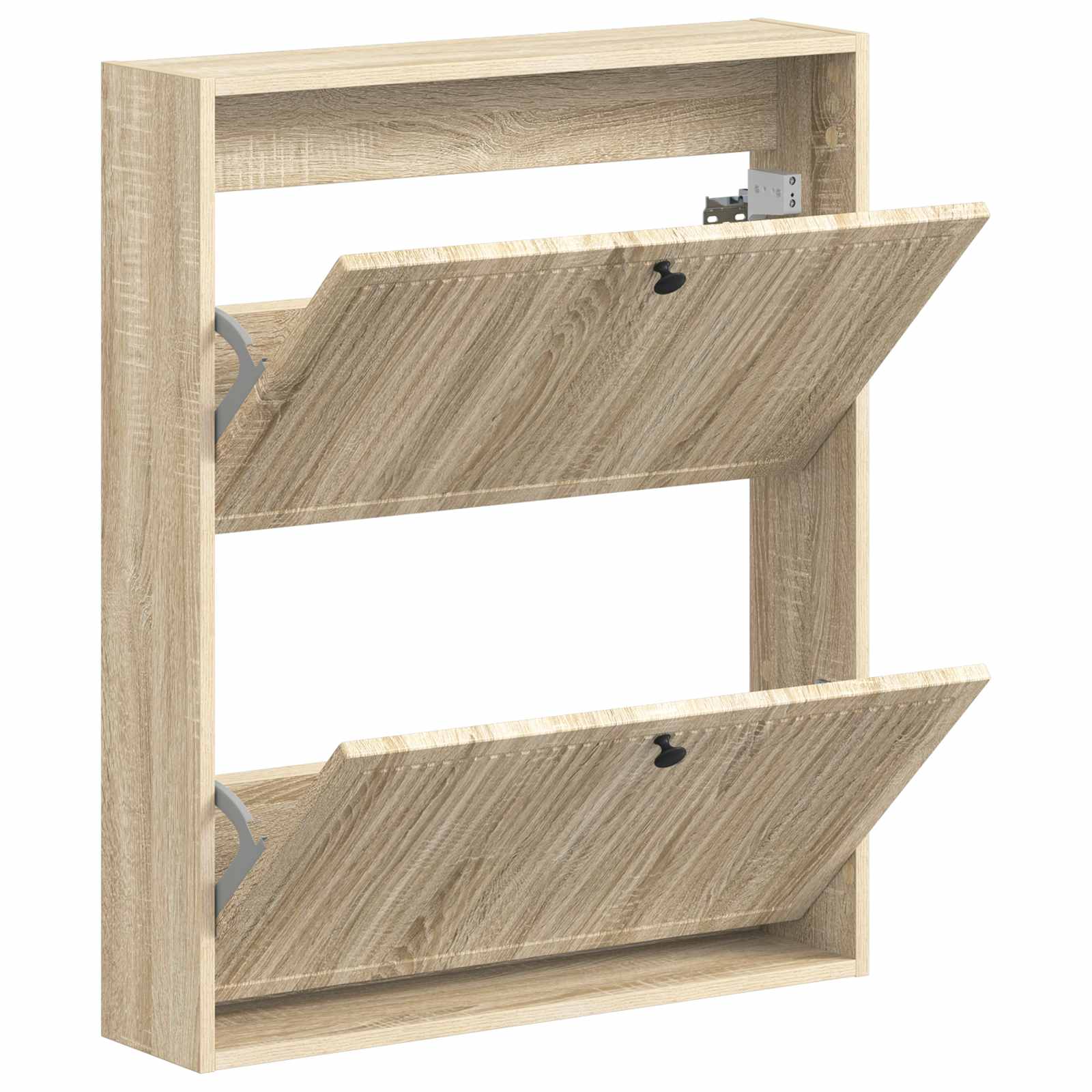 Wandgemonteerde Schoenkast EDE 71 x 17 x 86 cm Bewerkt hout