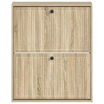 Wandgemonteerde Schoenkast EDE 71 x 17 x 86 cm Bewerkt hout