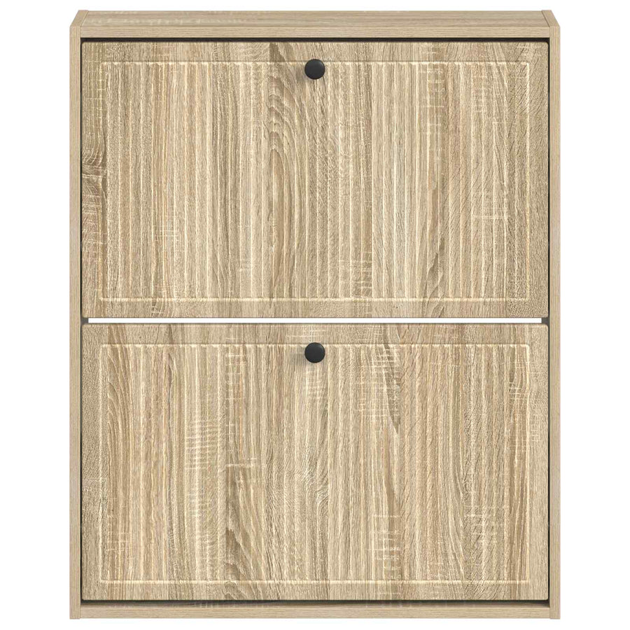 Wandgemonteerde Schoenkast EDE 71 x 17 x 86 cm Bewerkt hout