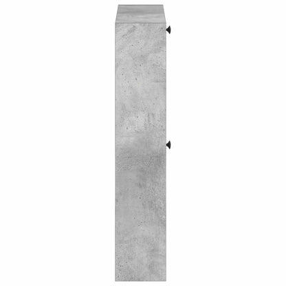 Wandgemonteerde Schoenkast EDE 71 x 17 x 86 cm Bewerkt hout