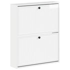 Wandgemonteerde Schoenkast EDE 71 x 17 x 86 cm Bewerkt hout