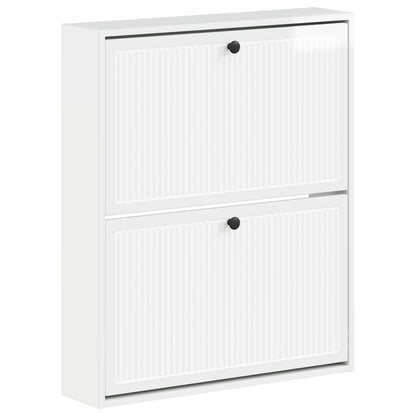 Wandgemonteerde Schoenkast EDE 71 x 17 x 86 cm Bewerkt hout