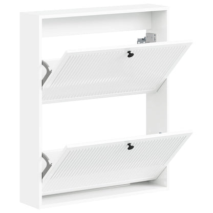Wandgemonteerde Schoenkast EDE 71 x 17 x 86 cm Bewerkt hout
