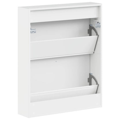 Wandgemonteerde Schoenkast EDE 71 x 17 x 86 cm Bewerkt hout