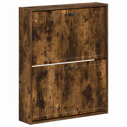 Wandgemonteerde Schoenkast EDE 71 x 17 x 86 cm Bewerkt hout