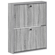 Wandgemonteerde schoenkast EDE 71x17x86 cm grijs