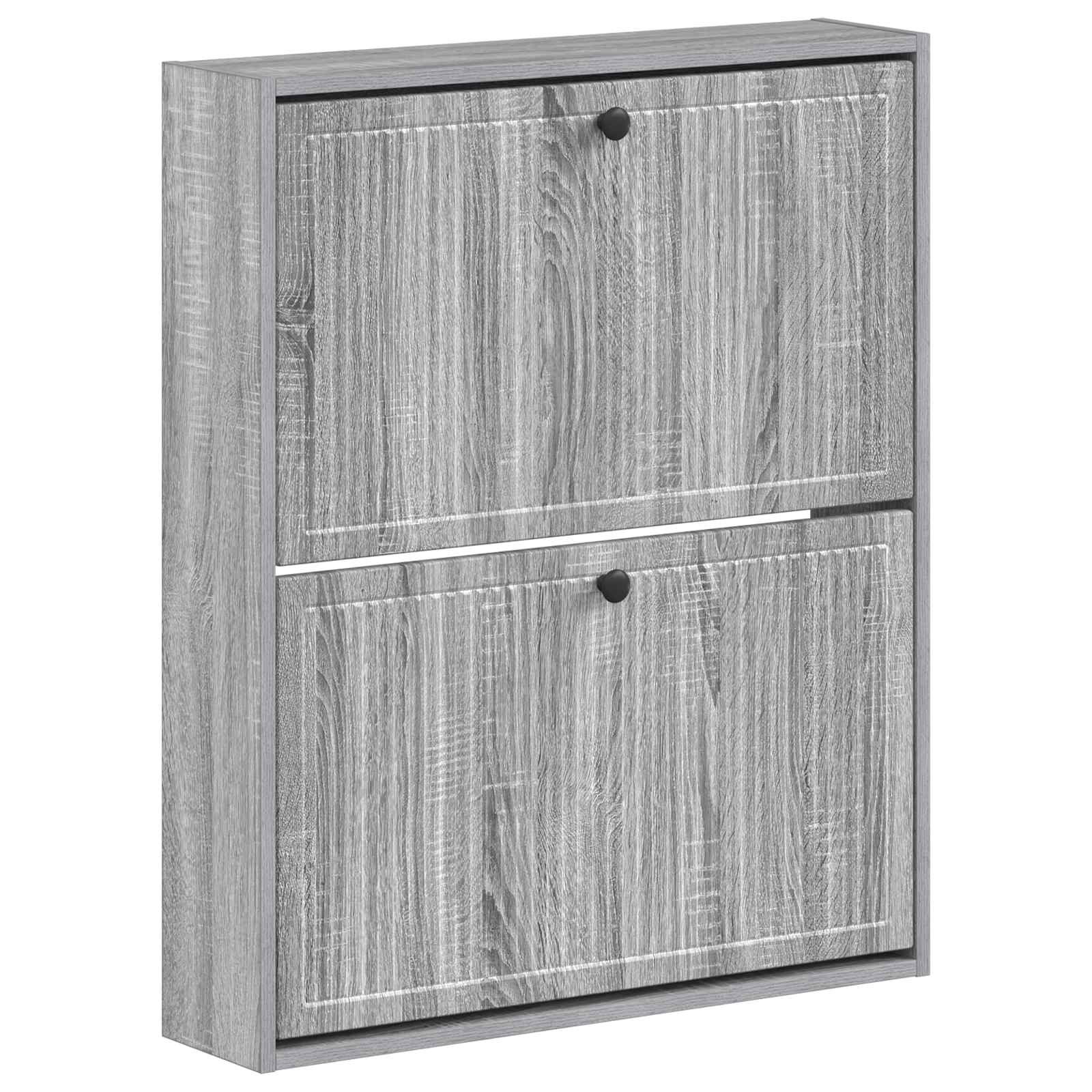 Wandgemonteerde Schoenkast EDE 71 x 17 x 86 cm Bewerkt hout