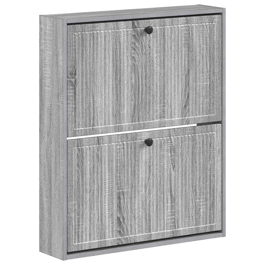 Wandgemonteerde Schoenkast EDE 71 x 17 x 86 cm Bewerkt hout