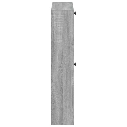 Wandgemonteerde Schoenkast EDE 71 x 17 x 86 cm Bewerkt hout
