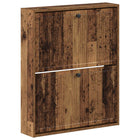 Wandgemonteerde Schoenkast EDE 71 x 17 x 86 cm Bewerkt hout