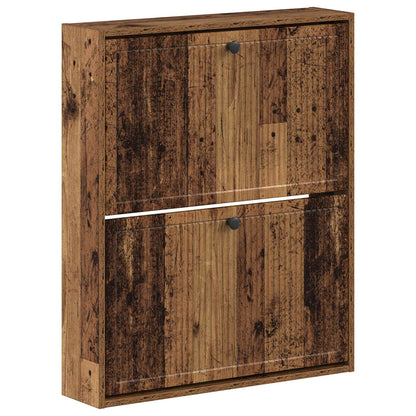 Wandgemonteerde Schoenkast EDE 71 x 17 x 86 cm Bewerkt hout