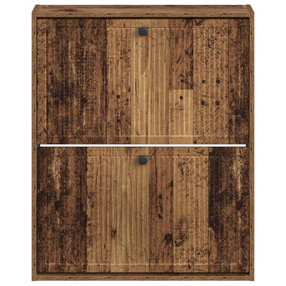 Wandgemonteerde Schoenkast EDE 71 x 17 x 86 cm Bewerkt hout
