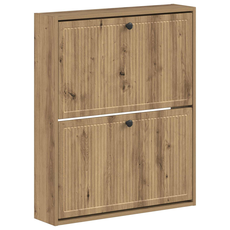 Wandgemonteerde Schoenkast EDE 71 x 17 x 86 cm Bewerkt hout