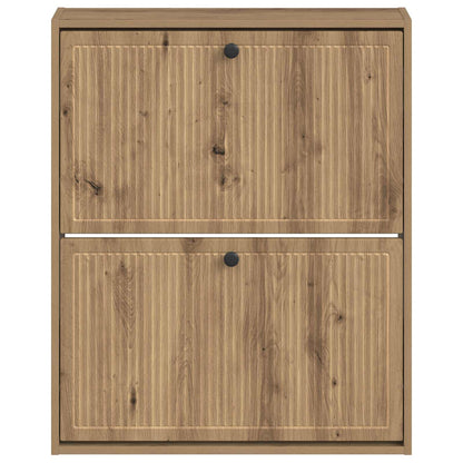 Wandgemonteerde Schoenkast EDE 71 x 17 x 86 cm Bewerkt hout