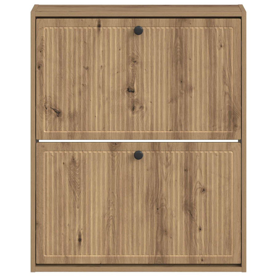 Wandgemonteerde Schoenkast EDE 71 x 17 x 86 cm Bewerkt hout