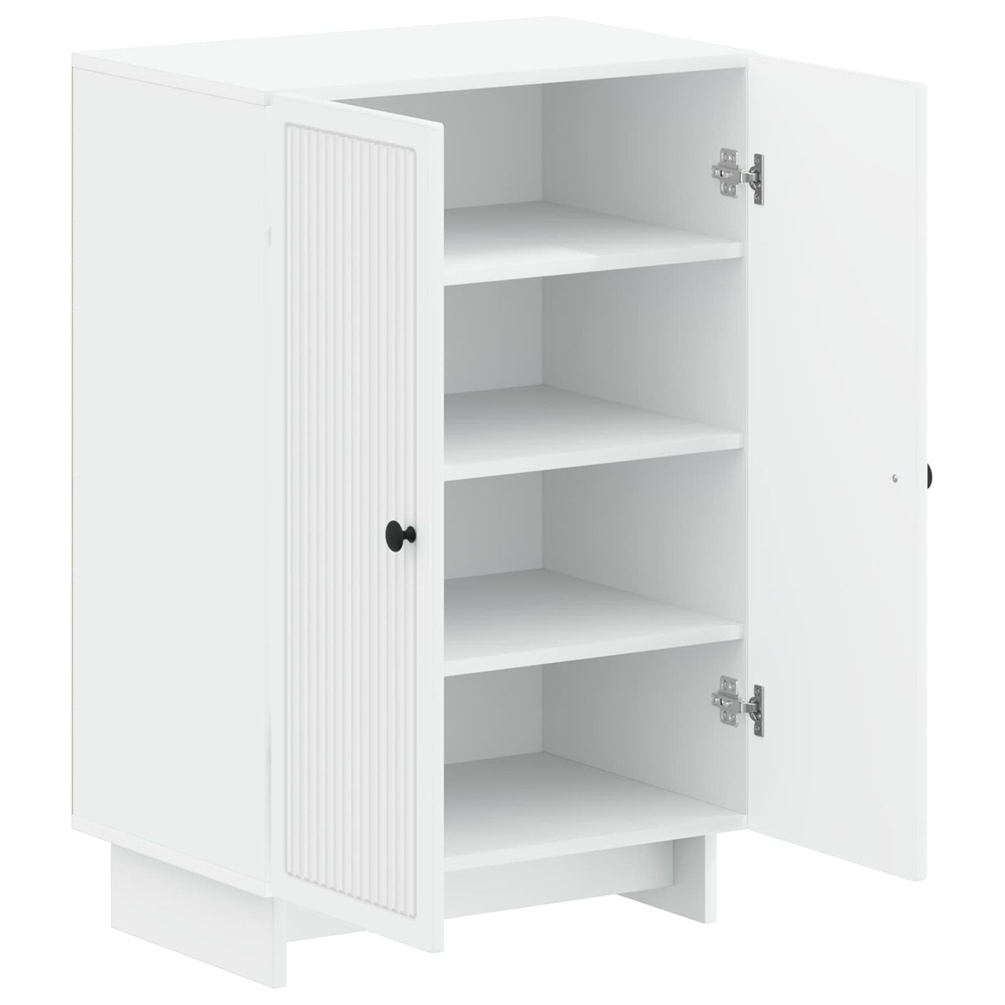 Schoenenkast EDE 59,5 x 39,5 x 90 cm Bewerkt hout Wit
