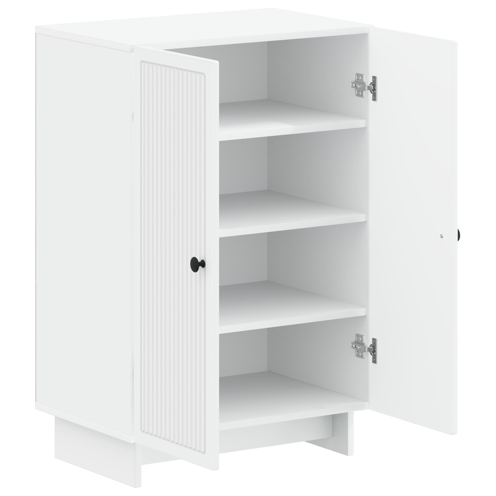 Schoenenkast EDE 59,5 x 39,5 x 90 cm Bewerkt hout Wit
