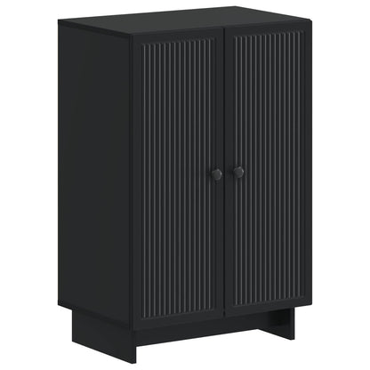 Schoenenkast EDE 59,5 x 39,5 x 90 cm Bewerkt hout Zwart