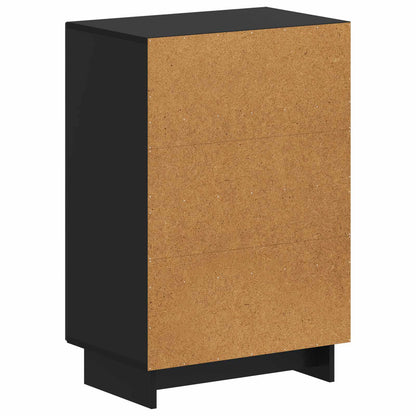 Schoenenkast EDE 59,5 x 39,5 x 90 cm Bewerkt hout Zwart