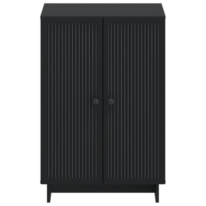 Schoenenkast EDE 59,5 x 39,5 x 90 cm Bewerkt hout Zwart