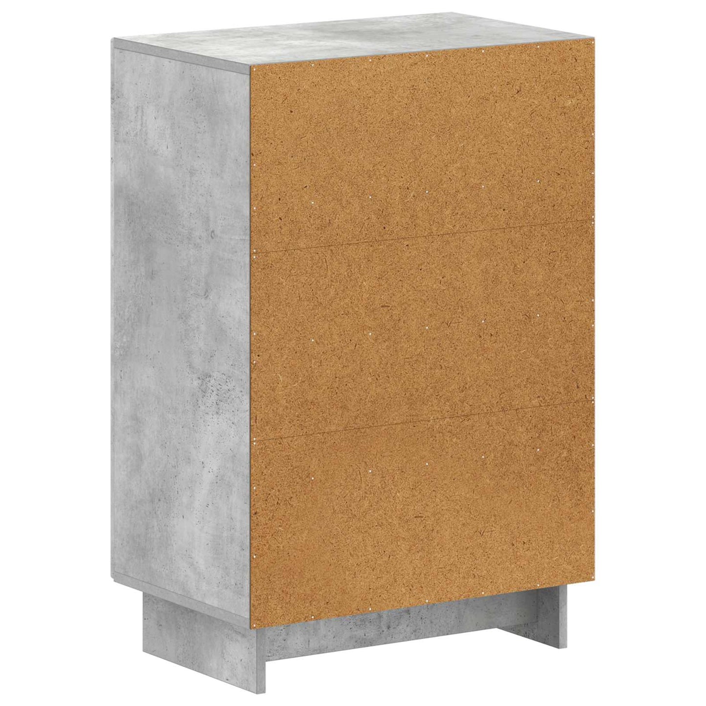 Schoenenkast EDE 59,5 x 39,5 x 90 cm Bewerkt hout Betongrijs