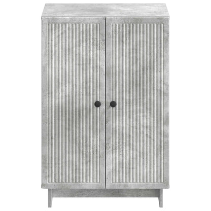 Schoenenkast EDE 59,5 x 39,5 x 90 cm Bewerkt hout Betongrijs