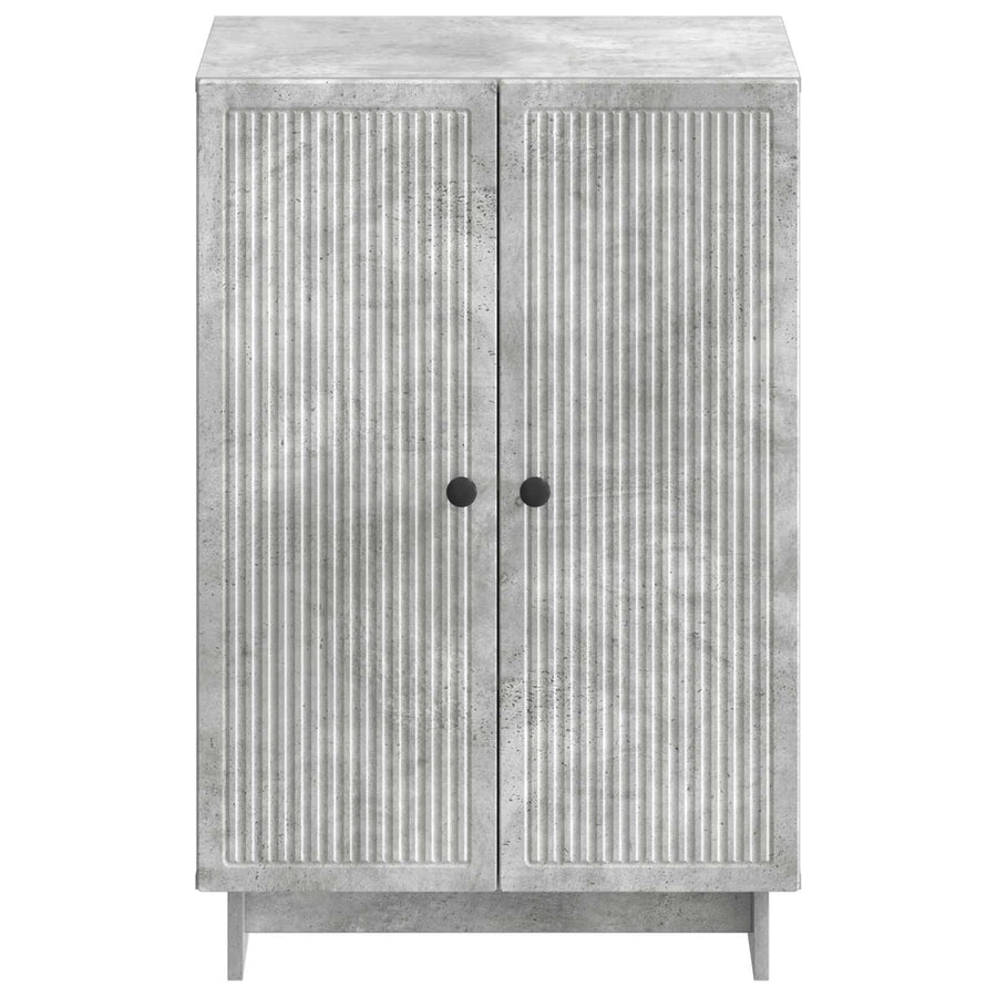 Schoenenkast EDE 59,5 x 39,5 x 90 cm Bewerkt hout Betongrijs