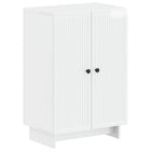 Schoenenkast EDE 59,5 x 39,5 x 90 cm Bewerkt hout Hoogglans Wit