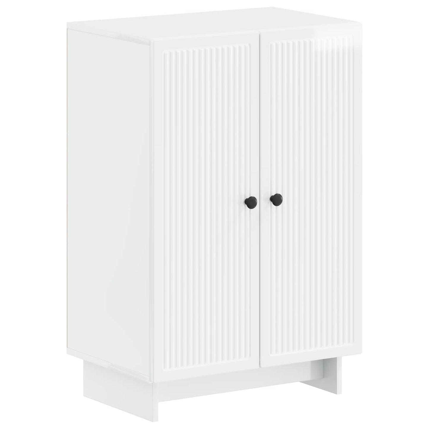 Schoenenkast EDE 59,5 x 39,5 x 90 cm Bewerkt hout Hoogglans Wit