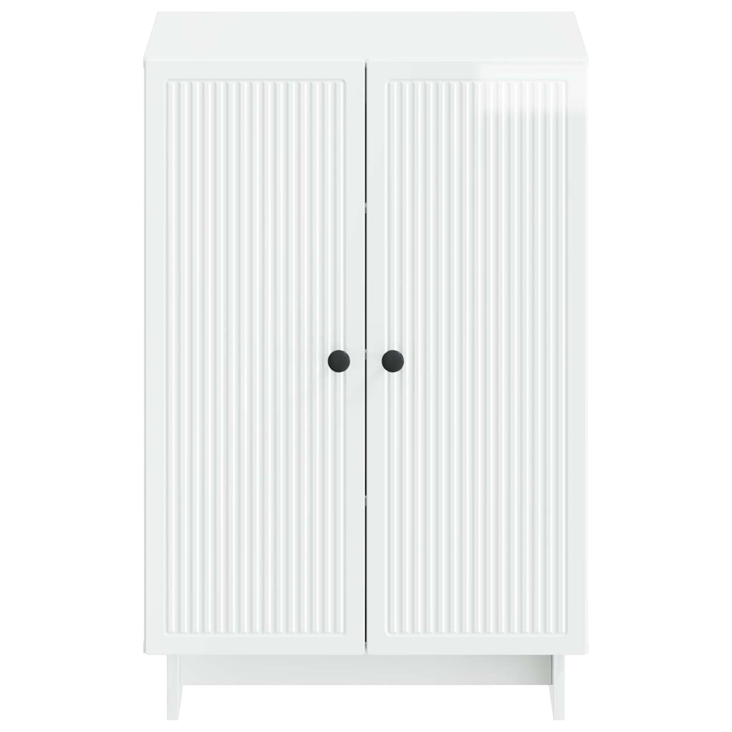 Schoenenkast EDE 59,5 x 39,5 x 90 cm Bewerkt hout Hoogglans Wit