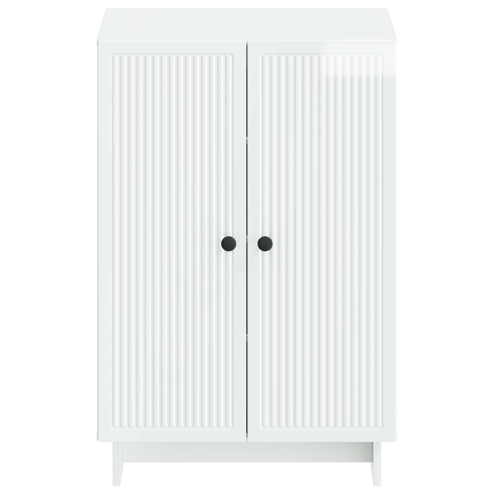 Schoenenkast EDE 59,5 x 39,5 x 90 cm Bewerkt hout Hoogglans Wit