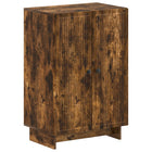 Schoenenkast EDE 59,5 x 39,5 x 90 cm Bewerkt hout Gerookt eiken