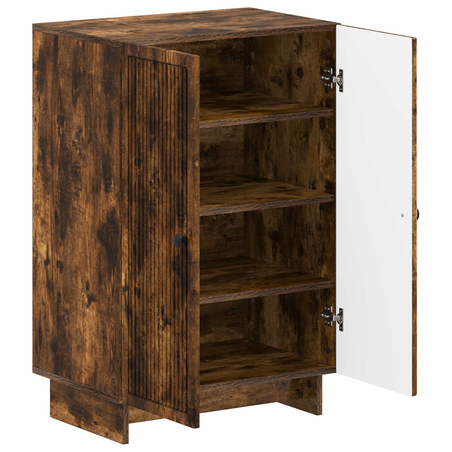 Schoenenkast EDE 59,5 x 39,5 x 90 cm Bewerkt hout Gerookt eiken