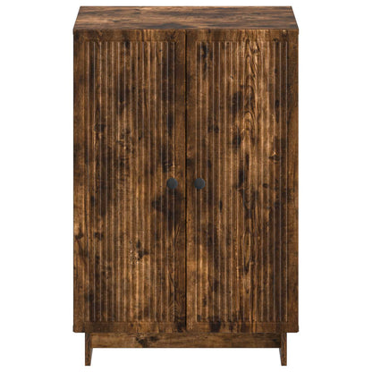 Schoenenkast EDE 59,5 x 39,5 x 90 cm Bewerkt hout Gerookt eiken