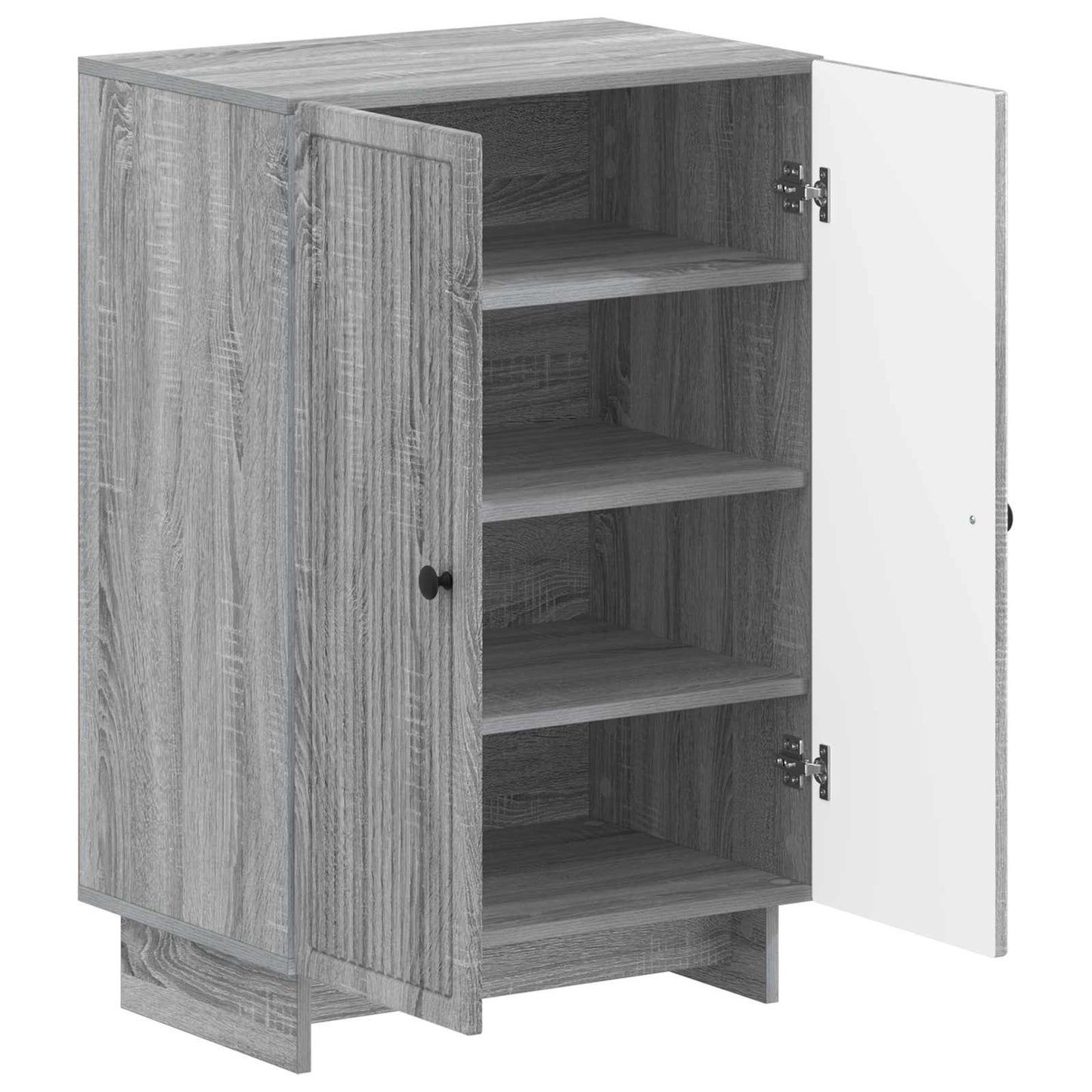 Schoenenkast EDE 59,5 x 39,5 x 90 cm Bewerkt hout Grijs Sonoma