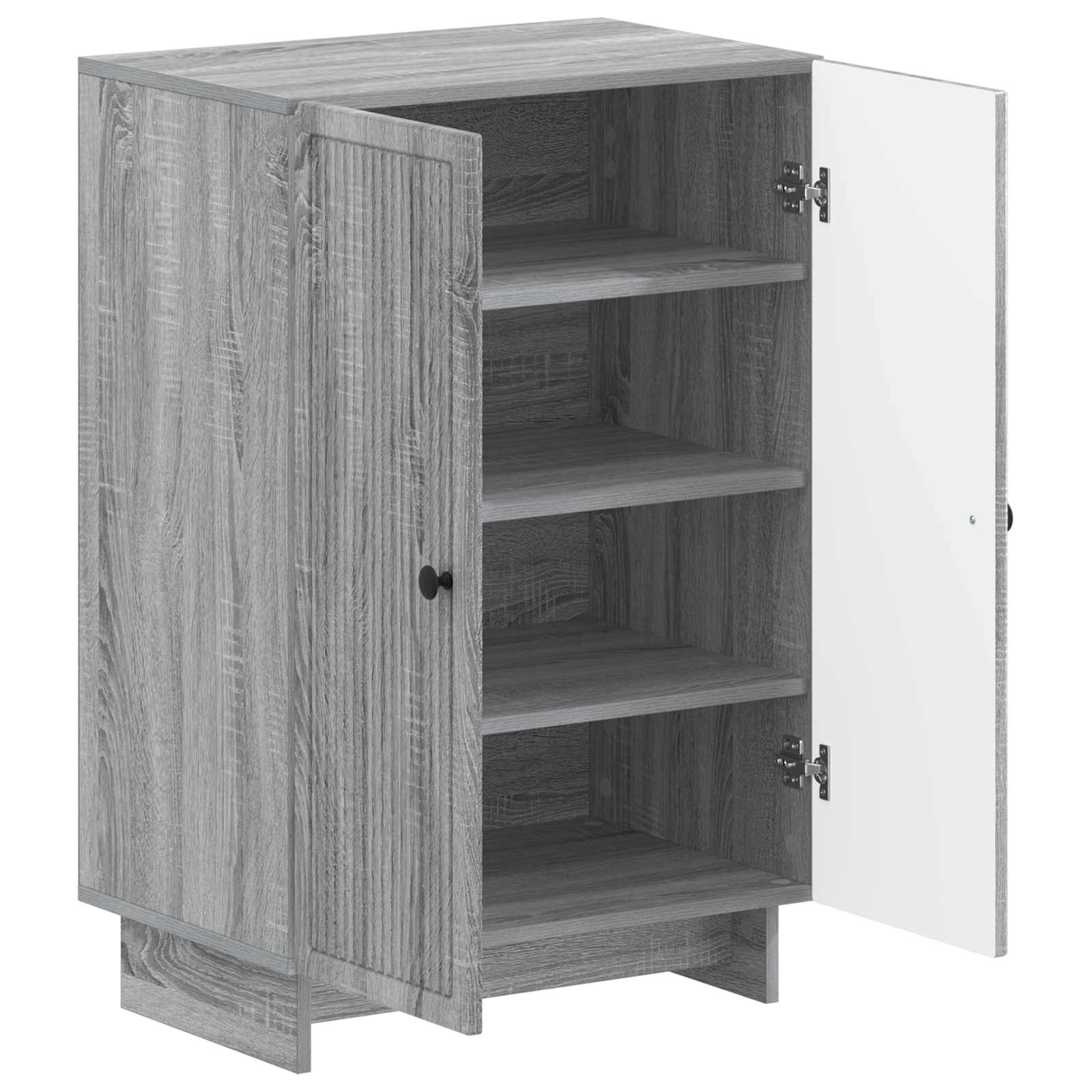 Schoenenkast EDE 59,5 x 39,5 x 90 cm Bewerkt hout Grijs Sonoma