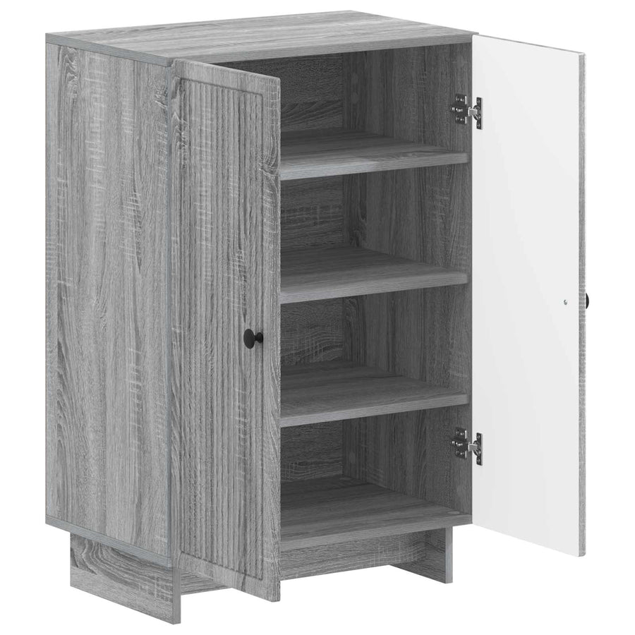 Schoenenkast EDE 59,5 x 39,5 x 90 cm Bewerkt hout Grijs Sonoma