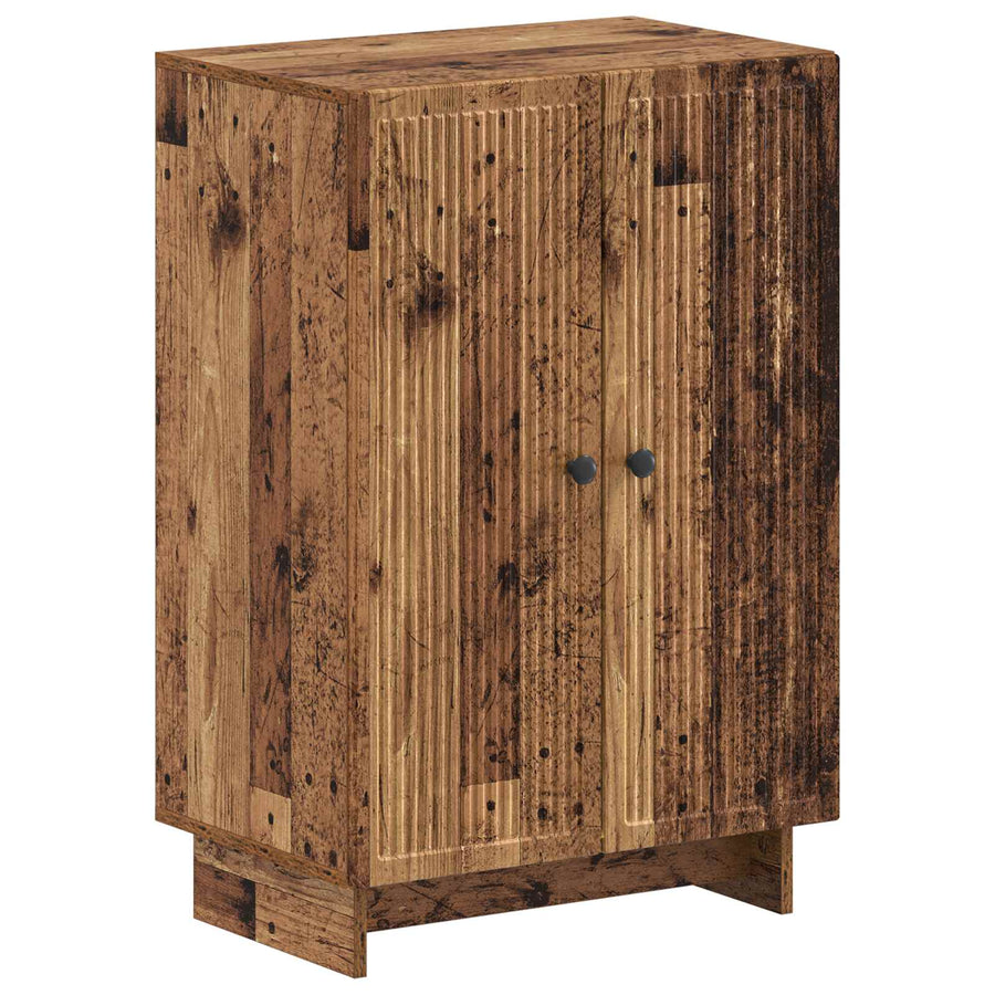 Schoenenkast EDE 59,5 x 39,5 x 90 cm Bewerkt hout Oud hout