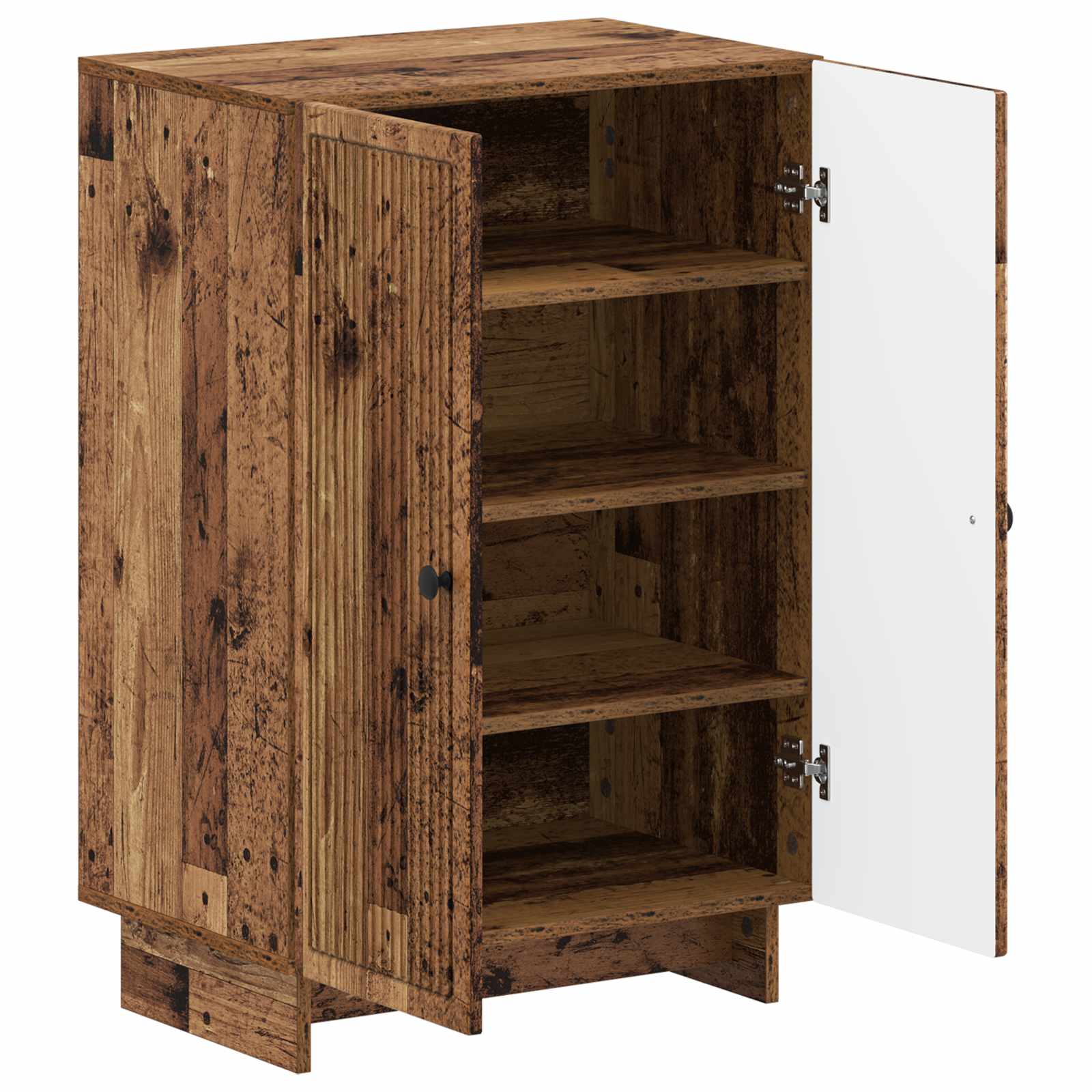 Schoenenkast EDE 59,5 x 39,5 x 90 cm Bewerkt hout Oud hout