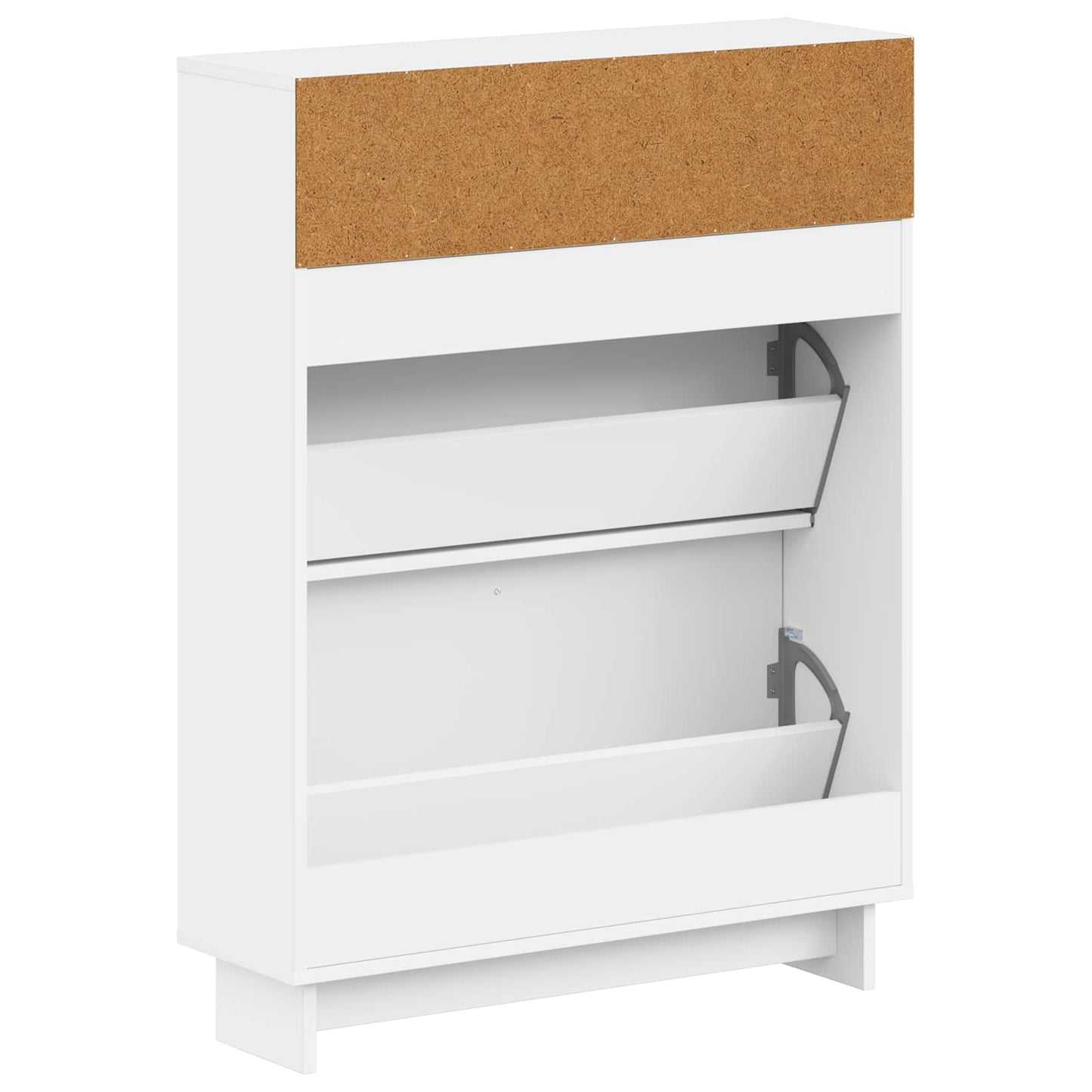 Schoenenkast EDE 78 x 24 x 103 cm Bewerkt hout Wit