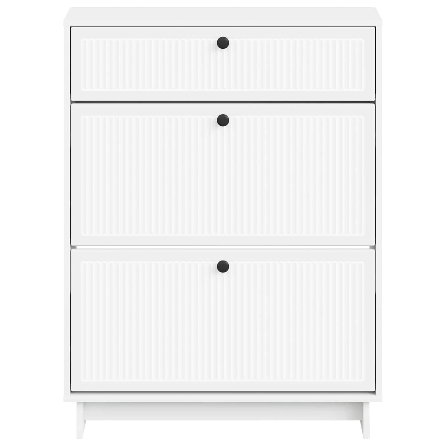 Schoenenkast EDE 78 x 24 x 103 cm Bewerkt hout Wit