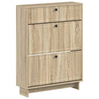 Schoenenkast EDE 78 x 24 x 103 cm Bewerkt hout Sonoma Eiken