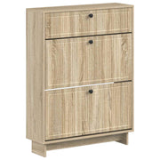 Schoenenkast 78x24x103 cm bewerkt hout sonoma eiken