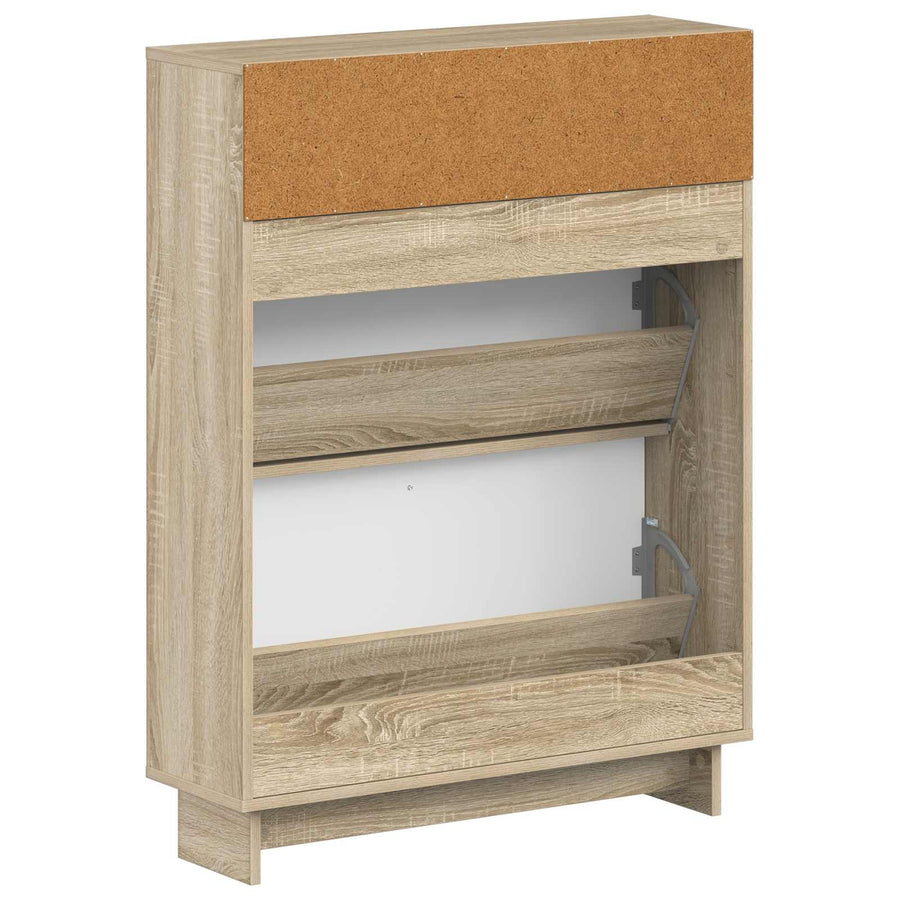 Schoenenkast EDE 78 x 24 x 103 cm Bewerkt hout Sonoma Eiken