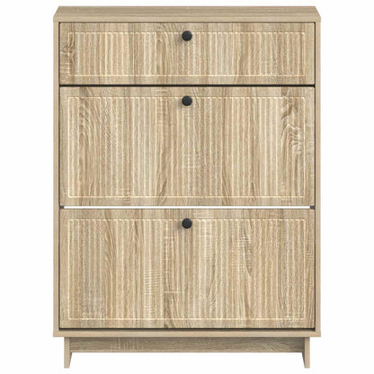 Schoenenkast EDE 78 x 24 x 103 cm Bewerkt hout Sonoma Eiken